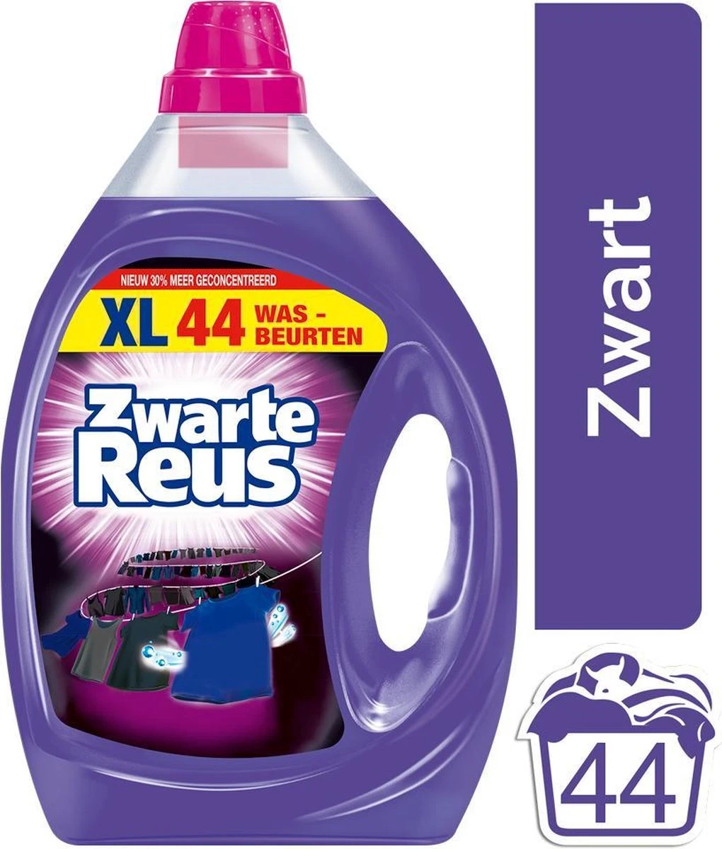 Zwarte Reus Gel - 44 Wasbeurten - Vloeibaar - Wasmiddel 15 Zwarte Reus Gel - 44 Wasbeurten - Vloeibaar - Wasmiddel - Afbeelding 13