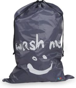 Wonair - Grote Waszak - Wash Me - Wastas - 60x90cm - Grijs - Met Trekkoord