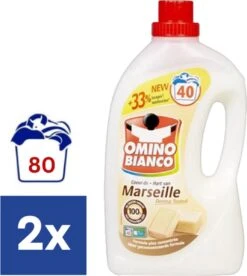Omino Bianco Hart Van Marseille Vloeibaar Wasmiddel - 2 X 2l (80 Wasbeurten)
