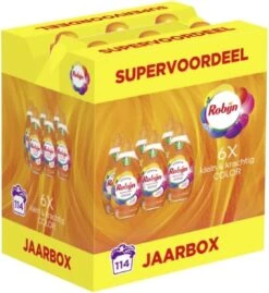 Robijn Colour Klein En Krachtig Wasmiddel - Jaarbox - 6 X 665ml