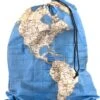 Kikkerland Waszak Voor Op Reis - Wereldkaart Print - Voor Je Vuile Was - Laundry Bag - Travel Accessoire - 17x10 Cm -Thuis Wassen 1103x1200 1