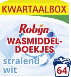 Robijn Classics Stralend Wit Wasmiddeldoekjes - 4 X 16 Wasstrips - Voordeelverpakking -Thuis Wassen 1117x1200 3