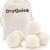 DRYQUICK Drogerballen- Wasbollen- Duurzaam Schapenwol - Herbruikbaar- 6 XL Wasballen Wit -Thuis Wassen 1117x1200 5