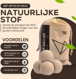 Drogerballen - Droogballen - Wasdrogerballen - Dryerballs - 6 Stuks - XL Formaat - Wol - Set 13 Drogerballen - Droogballen - Wasdrogerballen - Dryerballs - 6 Stuks - XL Formaat - Wol - Set -Thuis Wassen 1155x1200 4