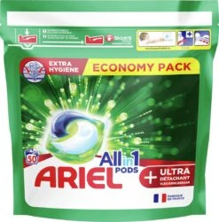Ariel All In 1 Wasmiddel Pods + Ultra Vlekverwijderaar - 2x50 Wasbeurten - Voordeelverpakking -Thuis Wassen 1181x1200