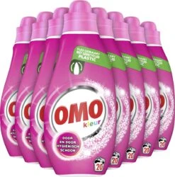 Omo Klein & Krachtig Kleur Vloeibaar Wasmiddel - 8 X 20 Wasbeurten - Voordeelverpakking -Thuis Wassen 1185x1200 2