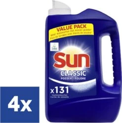 SUN® Sun Classic Vaatwaspoeder - 4 X 2.5 Kg