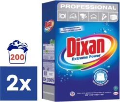 Dixan Extreme Power Waspoeder - 2 X 6 Kg (200 Wasbeurten)