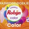 Robijn Classics Color Wasmiddeldoekjes 16 Wasstrips -Thuis Wassen 1200x1053