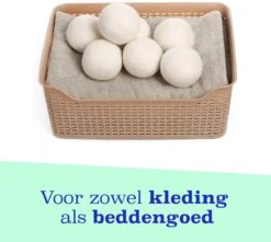 Casa Calma Drogerballen (6 Stuks) - Inclusief Opbergzakje - 100% Natuurlijk Schapenwol - Droger Ballen - Zero Waste Wasverzachter Bollen - Energiebesparend Drogen Met Droogbollen - Dryer Balls - Diervriendelijk & Milieuvriendelijk - Energie Besparen -Thuis Wassen 1200x1075