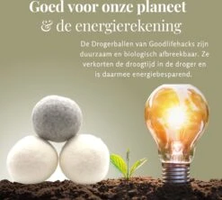 Goodlifehacks Originele XL 6 Stuks Drogerballen - Wasbollen - Wasverzachter - Zero Waste Dryerballs - Duurzaam - Herbruikbare Droogballen - Wit & Grijs - Energie Besparen -Thuis Wassen 1200x1080 1