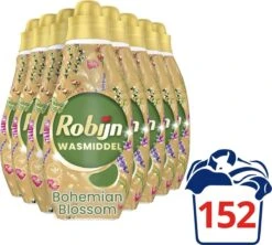 Robijn Klein & Krachtig Color Bohemian Blossom Vloeibaar Wasmiddel - 8 X 19 Wasbeurten - Voordeelverpakking -Thuis Wassen 1200x1080
