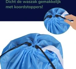 Wonair - Grote Waszak - 60x90cm - Hemelsblauw - Met Trekkoord En Draagband -Thuis Wassen 1200x1097 3