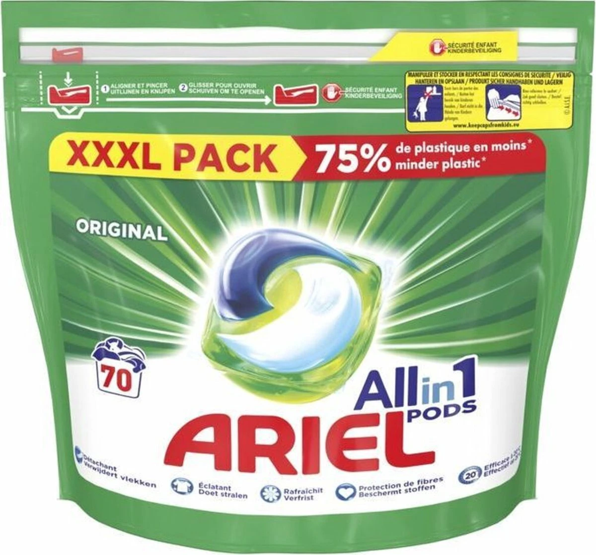 2x Ariel Wasmiddel 3in1 Pods Original 70 Stuks 3 2x Ariel Wasmiddel 3in1 Pods Original 70 Stuks