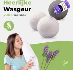 Drogerballen Met Wasparfum - Droogballen - Set Van 6 XL Ballen - Wasdroger Ballen Wol - 100% Nieuw-Zeelands Schapenwol - Wasballen -Thuis Wassen 1200x1142 6