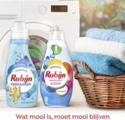 Robijn Morgenfris Wasmiddel En Wasverzachter - 57 Wasbeurten - Voordeelverpakking 12 Robijn Morgenfris Wasmiddel En Wasverzachter - 57 Wasbeurten - Voordeelverpakking -Thuis Wassen 1200x1150