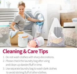 BOTC Waszakken - Wasnetten - Set Van 5 - Bescherm Je Wasgoed En Wasmachine - Transparant -Thuis Wassen 1200x1160 16