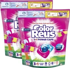 Color Reus Power Caps Wascapsules - Wasmiddel Capsules - Voordeelverpakking - 2x52 Wasbeurten -Thuis Wassen 1200x1173