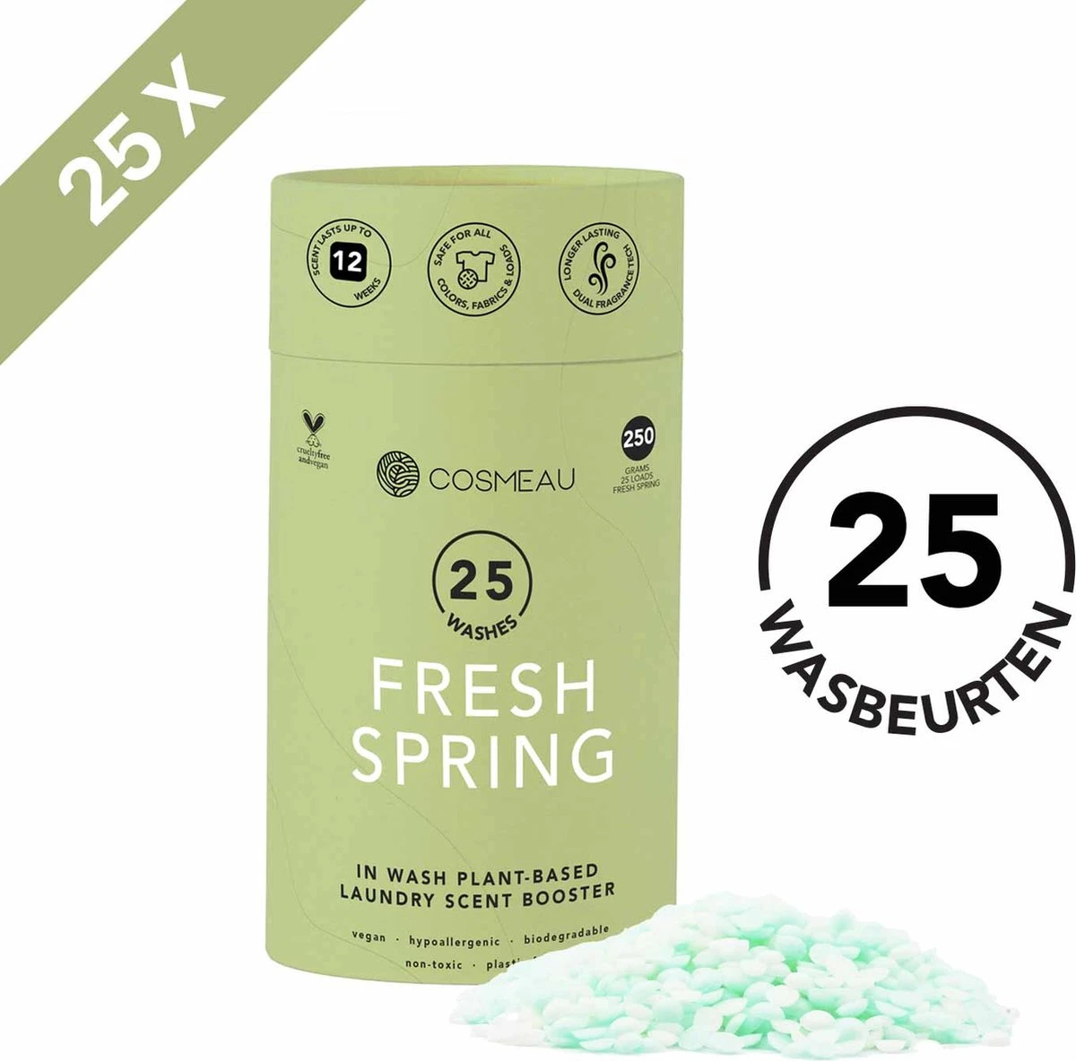 Cosmeau Geurbooster Lentefris - Geurparels - 25 Wasbeurten - Fris - 250g - Geurkralen Wasparfum Scent Booster 3 Cosmeau Geurbooster Lentefris - Geurparels - 25 Wasbeurten - Fris - 250g - Geurkralen Wasparfum Scent Booster