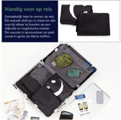 Wonair - Grote Waszak - Laundry Bag - Wash Me - 60x90cm - Zwart - Met Trekkoord -Thuis Wassen 1200x1187 9