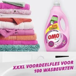Omo Vloeibaar Wasmiddel Kleur - 100 Wasbeurten - Grootverpakking -Thuis Wassen 1200x1194 2