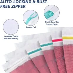 BOTC Waszakken - Wasnetten - Set Van 5 - Bescherm Je Wasgoed En Wasmachine - Transparant -Thuis Wassen 1200x1197 24