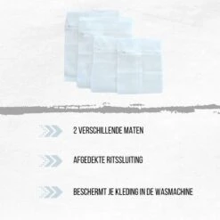 Orange85 Waszak - 4-Delige Set - Lingerie - Bh - Kleding - Met Ritssluiting - Waszakje - Groot - Klein - Wasgoed - Wasmachine - Wasnet - Polyester - Laundry Bag -Thuis Wassen 1200x1200 1361