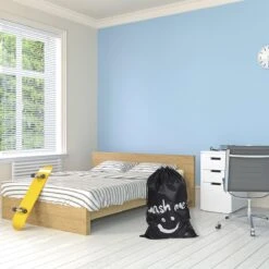 Wonair - Grote Waszak - Laundry Bag - Wash Me - 60x90cm - Zwart - Met Trekkoord -Thuis Wassen 1200x1200 1362