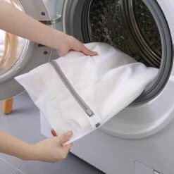 Merkloos Waszak 4 Delig - 1x Groot (50x60 Cm) - 1x Middel ( 40x50cm) - 1x Normaal (30x40cm) - 1x BH (17x15cm) -Thuis Wassen 1200x1200 1372