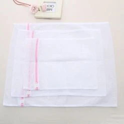Waszak Set Van 3 Stuks Met Rits - BH/Lingerie/Sokken/Schoenen Wasnet Waszakjes Laundry Bag - Waszakken - Klein/Medium/Groot -Thuis Wassen 1200x1200 1384