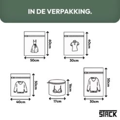 STACK Waszakken | Set Van 5 Waszakjes Met Rits - Waszak - Wasnet - Kledingzakjes - BH Was Zakjes - Laundry Bag Set Voor Ondergoed - Kleding - Delicaat Wasgoed - Wasmachine Zakjes - Wasgoed 13 STACK Waszakken | Set Van 5 Waszakjes Met Rits - Waszak - Wasnet - Kledingzakjes - BH Was Zakjes - Laundry Bag Set Voor Ondergoed - Kleding - Delicaat Wasgoed - Wasmachine Zakjes - Wasgoed -Thuis Wassen 1200x1200 1413