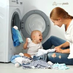 Merkloos Droger Ballen XL 6 Stuks Inclusief Lavendelolie – Zero Waste Dryer Balls - Duurzaam – Wasverzachter – Herbruikbare Drogerballen – Droogt De Was Sneller – Tiny Panda -Thuis Wassen 1200x1200 1422