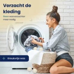 Wooly Drogerballen - 6 Wasdroger Ballen - Duurzaam - Wol - Herbruikbare Wasballen - Wasbol - Wasverzachter -Thuis Wassen 1200x1200 1445