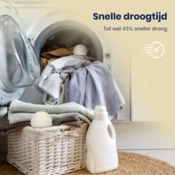 Wooly Drogerballen - 6 Wasdroger Ballen - Duurzaam - Wol - Herbruikbare Wasballen - Wasbol - Wasverzachter -Thuis Wassen 1200x1200 1446