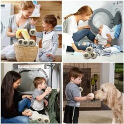 Drogerballen 6 Stuks - Wasbol - Droogballen - Herbruikbare Wasbollen - Wasverzachter - Wasdrogerballen - Doseerbol -Thuis Wassen 1200x1200 1494