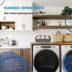 ANATURES Wollen XL Drogerballen 6 Stuks In Opbergmand – Herbruikbare Droogballen Wasdroger – Nieuw Zeelands RWS Schaapswol - Wasdrogerballen Duurzaam – Natuurlijke Wasverzachter -Thuis Wassen 1200x1200 1508