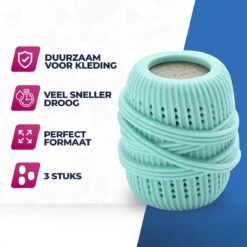 Roegaarden Drogerballen - Droogballen - Met Spons - Duurzaam - Sneller Droog -Thuis Wassen 1200x1200 1522