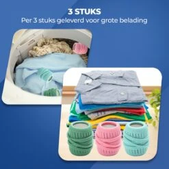 Roegaarden Drogerballen - Droogballen - Met Spons - Duurzaam - Sneller Droog -Thuis Wassen 1200x1200 1525