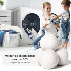 Wollen Drogerballen - Duurzaam & Milieuvriendelijk - Wasbol - Verkort Droogtijd - Droogballen - Hypoallergeen En Chemicaliënvrij - Bespaar Op Energierekening - Wasdroger Ballen - Wasbollen -Thuis Wassen 1200x1200 1528