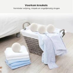 Wollen Drogerballen - Duurzaam & Milieuvriendelijk - Wasbol - Verkort Droogtijd - Droogballen - Hypoallergeen En Chemicaliënvrij - Bespaar Op Energierekening - Wasdroger Ballen - Wasbollen -Thuis Wassen 1200x1200 1529