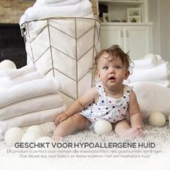 Merino Wollen Drogerballen XL - 10 Stuks - Herbruikbare Wasballen - Natuurlijke Wasverzachter - Wasbollen - Dryer Balls - Duurzame Nieuw-Zeelandse Droogballen -Thuis Wassen 1200x1200 1539