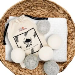 Goodlifehacks Originele XL 6 Stuks Drogerballen - Wasbollen - Wasverzachter - Zero Waste Dryerballs - Duurzaam - Herbruikbare Droogballen - Wit & Grijs - Energie Besparen -Thuis Wassen 1200x1200 1549