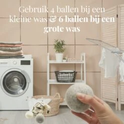 Goodlifehacks Originele XL 6 Stuks Drogerballen - Wasbollen - Wasverzachter - Zero Waste Dryerballs - Duurzaam - Herbruikbare Droogballen - Wit & Grijs - Energie Besparen -Thuis Wassen 1200x1200 1550