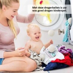 Droger Ballen Wol - Wasdroger Herbruikbare Wollen Droger Ballen - Droogballen Voor Snellere Droogtijd- Set 6 Stuks - Swilix -Thuis Wassen 1200x1200 1554