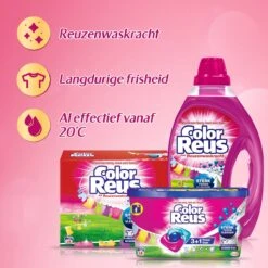 Color Reus Power Caps Wascapsules - Wasmiddel Capsules - Voordeelverpakking - 2x52 Wasbeurten -Thuis Wassen 1200x1200 227