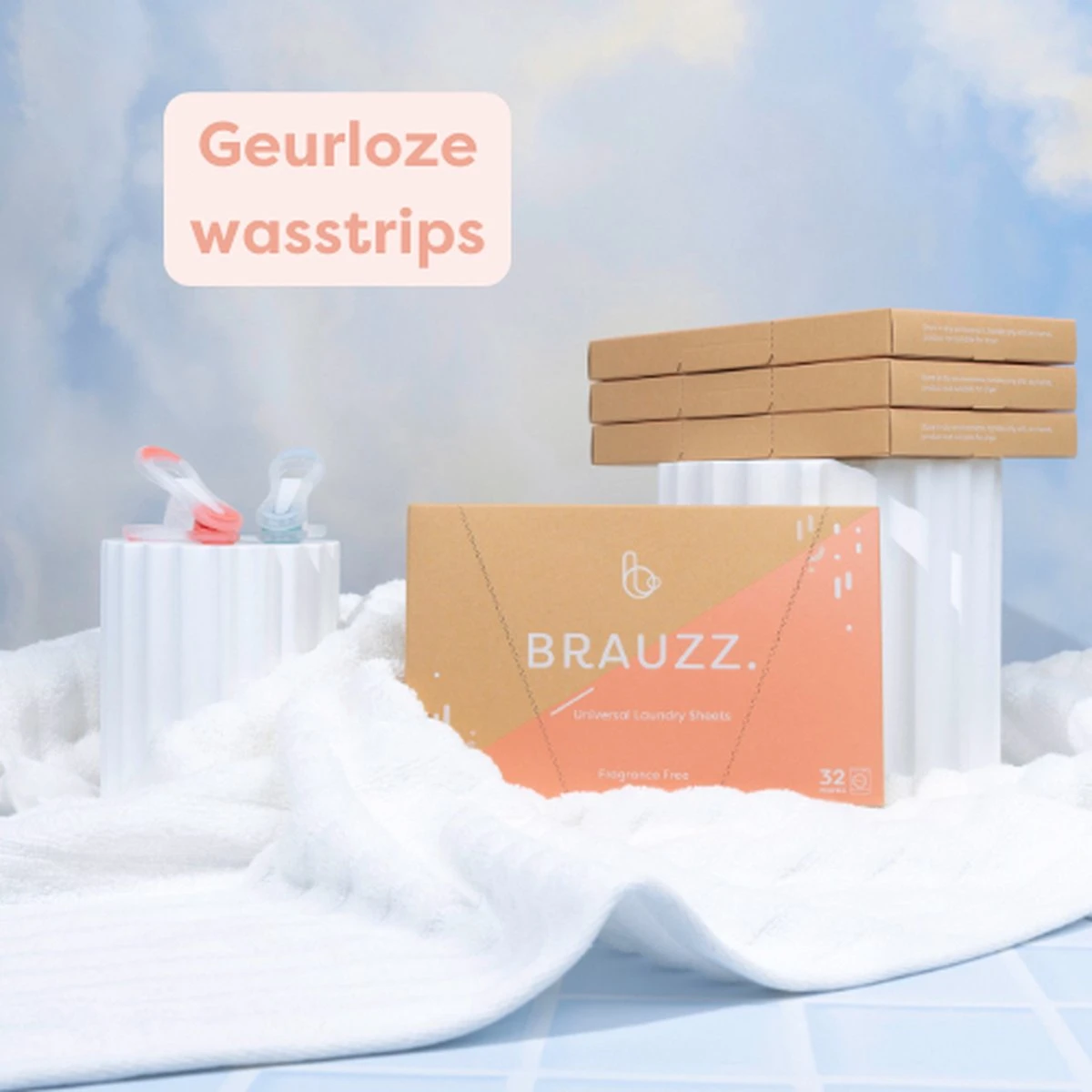 Brauzz - Wasstrips - 32 Wasbeurten - Geurloos 4 Brauzz - Wasstrips - 32 Wasbeurten - Geurloos - Afbeelding 2
