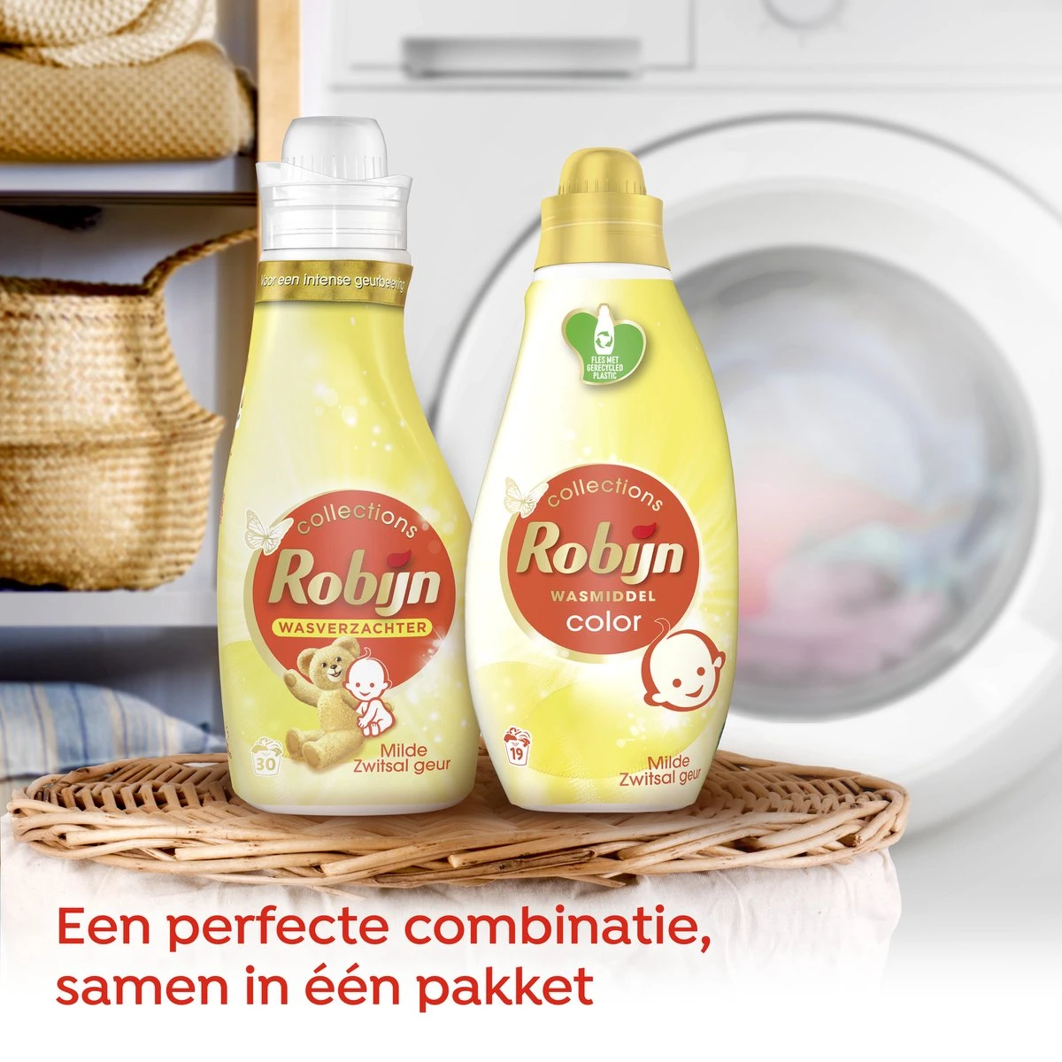 Robijn Perfect Match Zwitsal Wasmiddel En Wasverzachter Pakket - 5 Stuks - Voordeelverpakking 9 Robijn Perfect Match Zwitsal Wasmiddel En Wasverzachter Pakket - 5 Stuks - Voordeelverpakking - Afbeelding 7