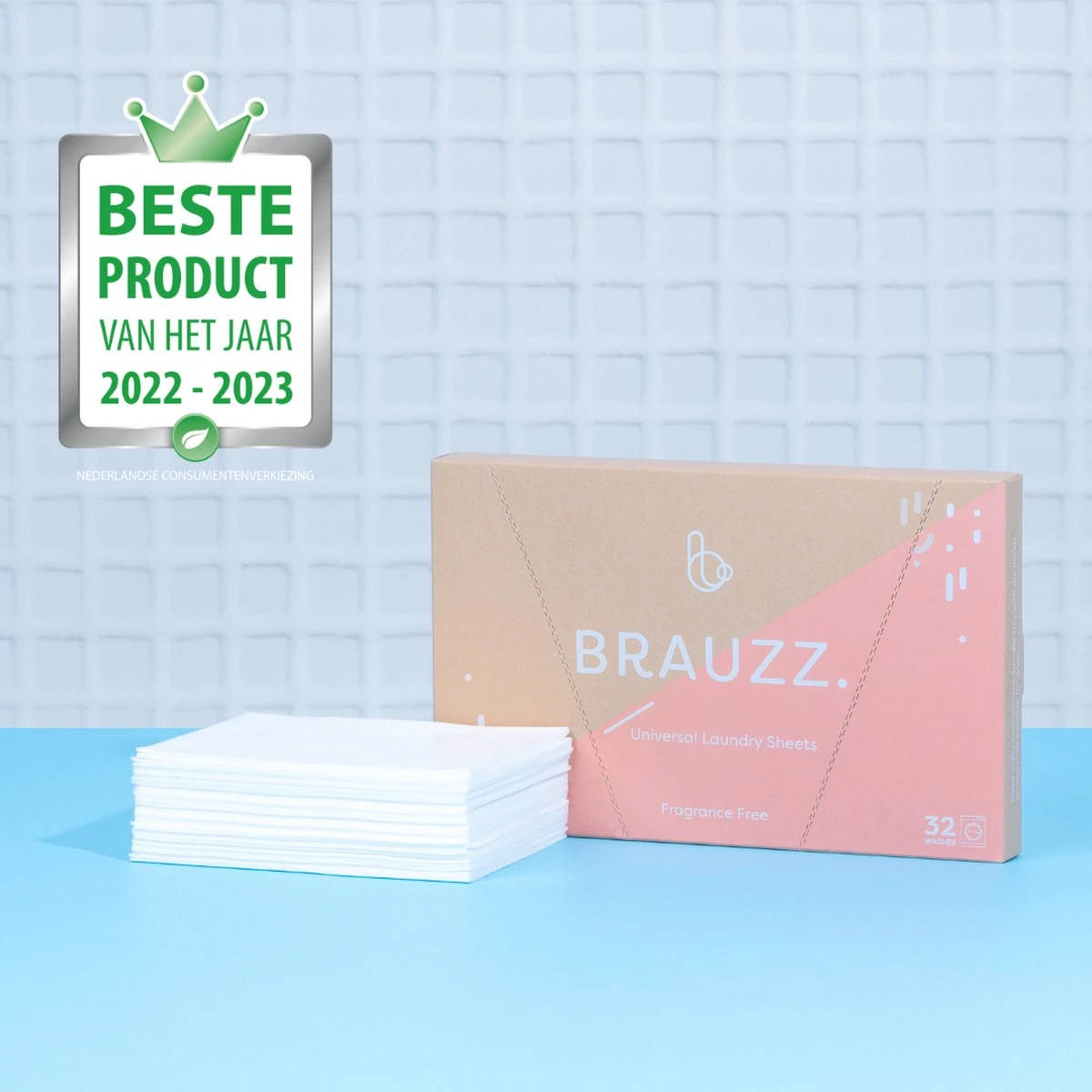 Brauzz - Wasstrips - 32 Wasbeurten - Geurloos 5 Brauzz - Wasstrips - 32 Wasbeurten - Geurloos - Afbeelding 3