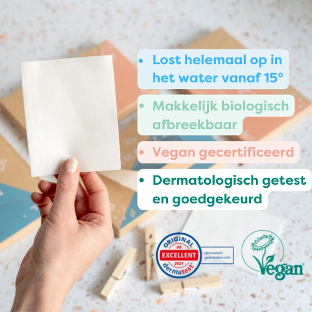 Brauzz - Wasstrips - 32 Wasbeurten - Geurloos 6 Brauzz - Wasstrips - 32 Wasbeurten - Geurloos - Afbeelding 4