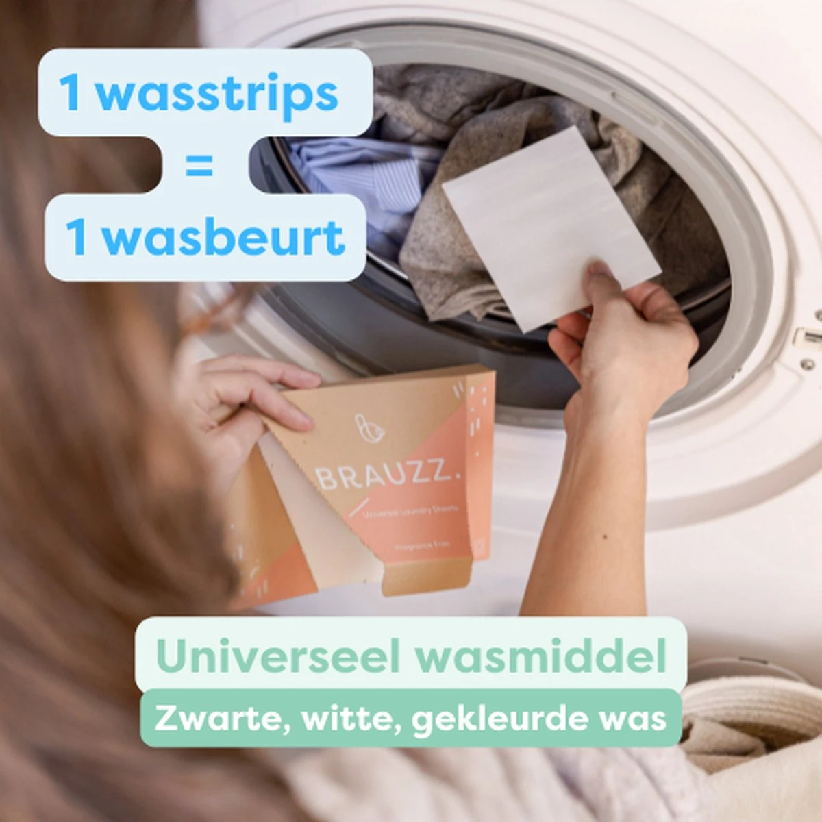 Brauzz - Wasstrips - 32 Wasbeurten - Geurloos 8 Brauzz - Wasstrips - 32 Wasbeurten - Geurloos - Afbeelding 6